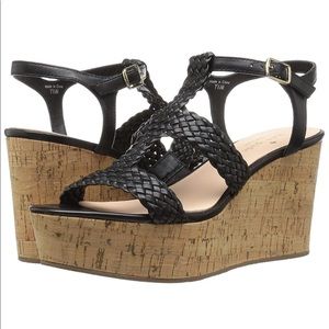 Kate Spade Tianna Wedge Leather Strap Sandals